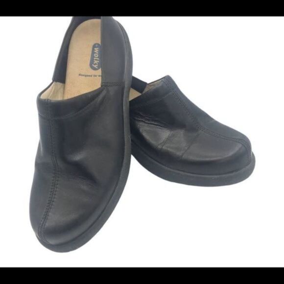 Wolky Black Platform Shoes Walking Comfort Size 41 EU US 10/10.5 - Picture 10 of 14